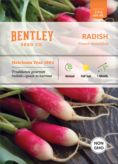 Radish, French Breakfast Seed Packets seed packet