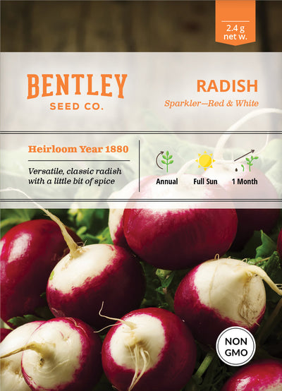 Radish, Sparkler Seed Packets seed packet