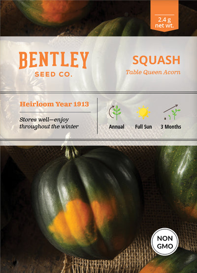 Squash, Acorn Table Queen Seed Packets flower seeds
