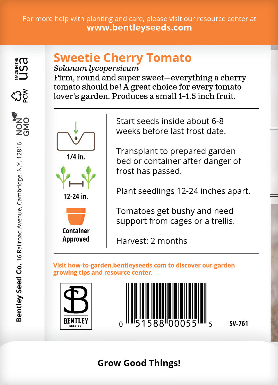 【TOMATO即購入OK 非喫煙・ペット無】 Tomato, Cherry Seed Packets | Bentley Seeds