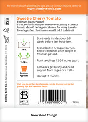 Tomato, Cherry Seed Packets flower seeds