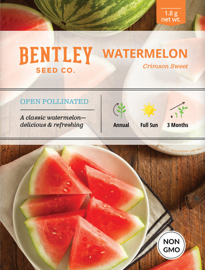 Watermelon, Crimson Sweet Seed Packets flower seeds