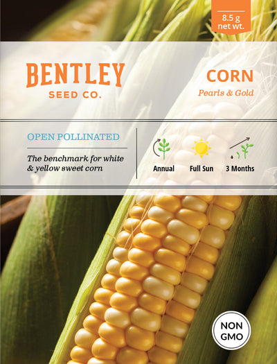 Corn, Pearls and Gold Seed Packets seed packet
