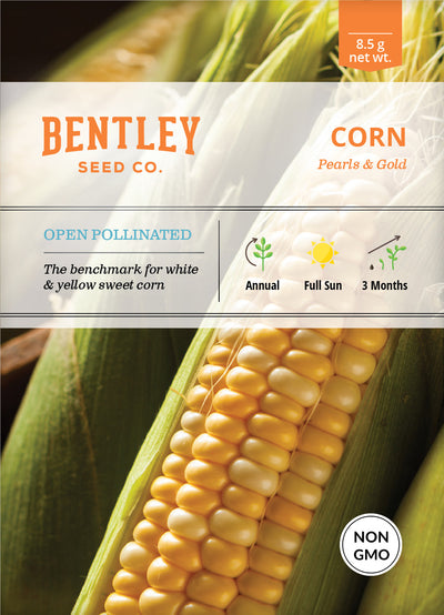 Corn, Pearls and Gold Seed Packets seed packet