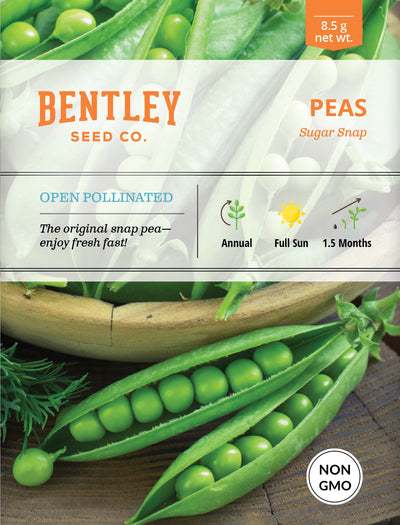 Peas, Sugar Snap Seed Packets seed packet