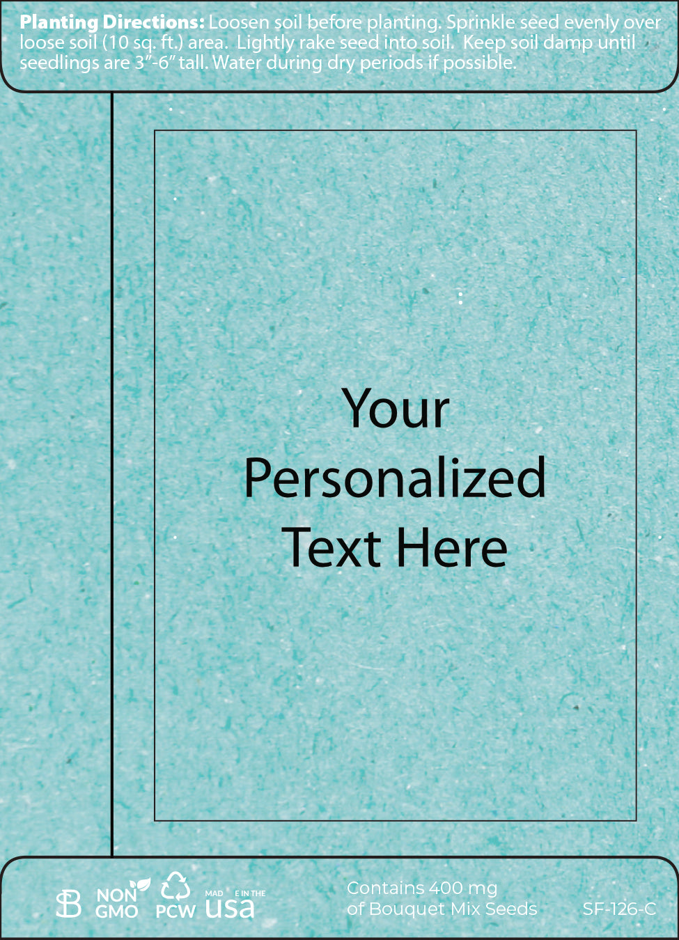 Personalized Baby Shower Seed Packets – Oh Baby Blue