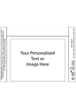 Placeholder image with customizable text or image area on a white background