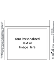 Placeholder image with customizable text or image area on a white background