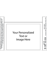 Placeholder image with customizable text or image area on a white background