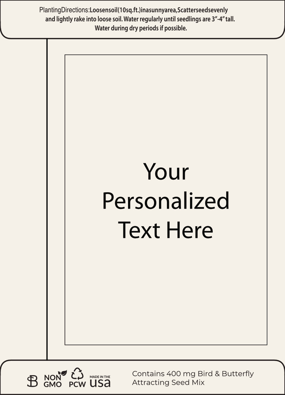 Custom Holiday Seed Packets – Joy