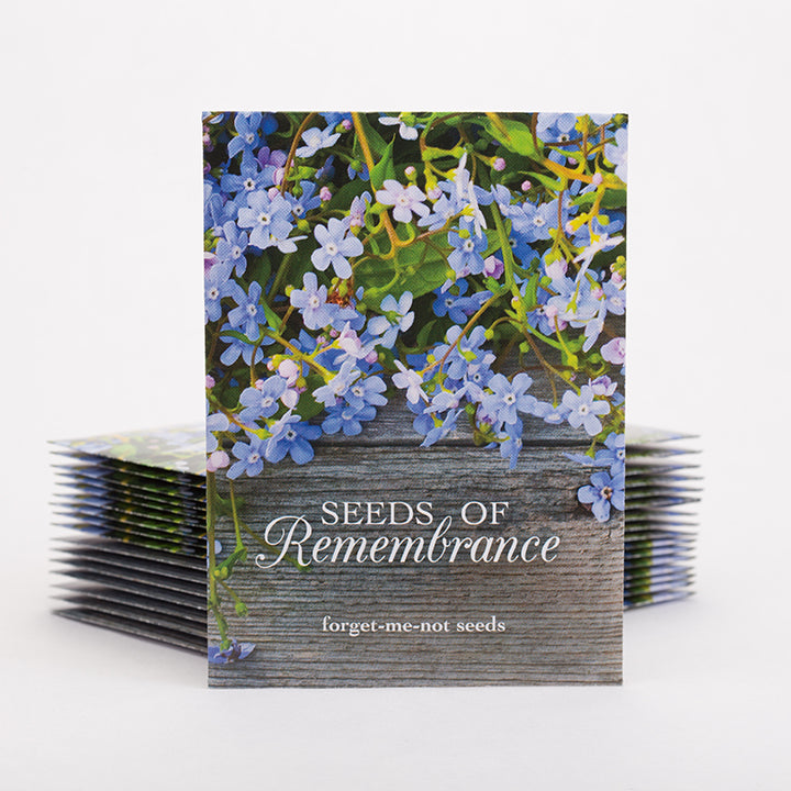 flower seed packets in bulk Bulk 250 Piece Memorial Funeral Special Occasion Favor Seed Bulk Seed Packet Cards