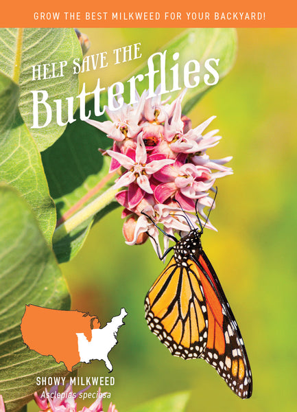 Regional Help The Butterflies - Showy Milkweed Seed Packets