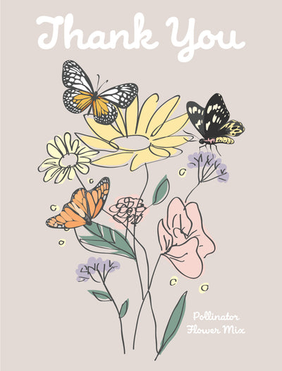 Thank You Butterfly seed packet