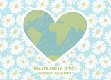 2023 Earth Day Earth Daisy-Horizontal - Shasta Daisy Seed Packets - Bentley Seeds