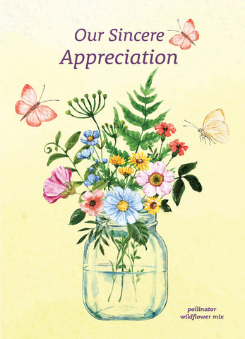 Appreciation Pollinator - Pollinator Flower Mix Seed Packets - Bentley Seeds