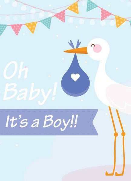 "Oh Baby! It's a Boy! (Stork)" Baby Shower Seed Favor - Bentley Seeds