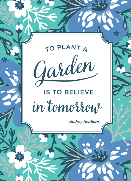 "To Plant a Garden..." Forget-Me-Not Seed Favor - Bentley Seeds