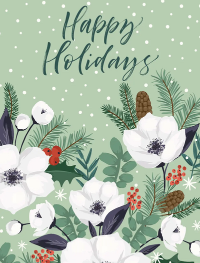 White Flowers and Pine - Flanders Poppy Seed Packets