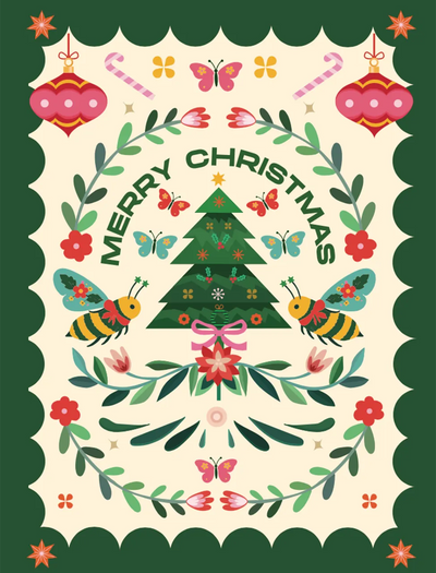 Nordic Meadows Christmas - Bee Feed Wildflower Mix Seed Packets