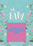Custom Seed Packets: Oh Baby Bouquet Flower Seed Favor in Blue - Bentley Seeds