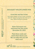 Custom Seed Packets: Oh Baby Bouquet Flower Seed Favor in Yellow - Bentley Seeds