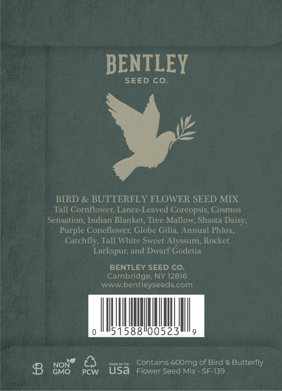 bird flower seeds Grateful Memories - Bird and Butterfly Wildflower Mix Seed Packets