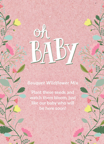  Mommy to Bee Seed Packets, Girl or Boy Baby Shower Favors for  Guests, 20 Wildflower Seeds Packets, Pre-Filled, Bouquet Wildflower Mix, Non-GMO Seeds, Gender Neutral