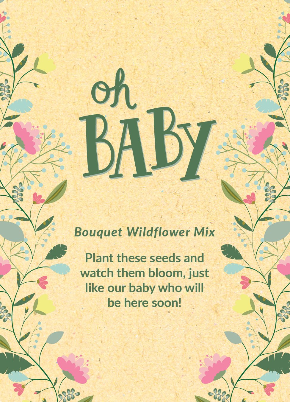 Baby shower best sale flower seed favors