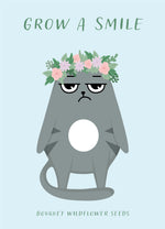 Grow A Smile Cat  garden seeds