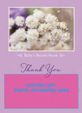 Custom Seed Packets: "Thank You -  Baby Shower" Baby's Breath Flower Seeds Packet Example Area - Bentley Seed