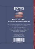 Old Glory Red White & Blue Flower Mix in "Barn Board Flag" - Bentley Seeds