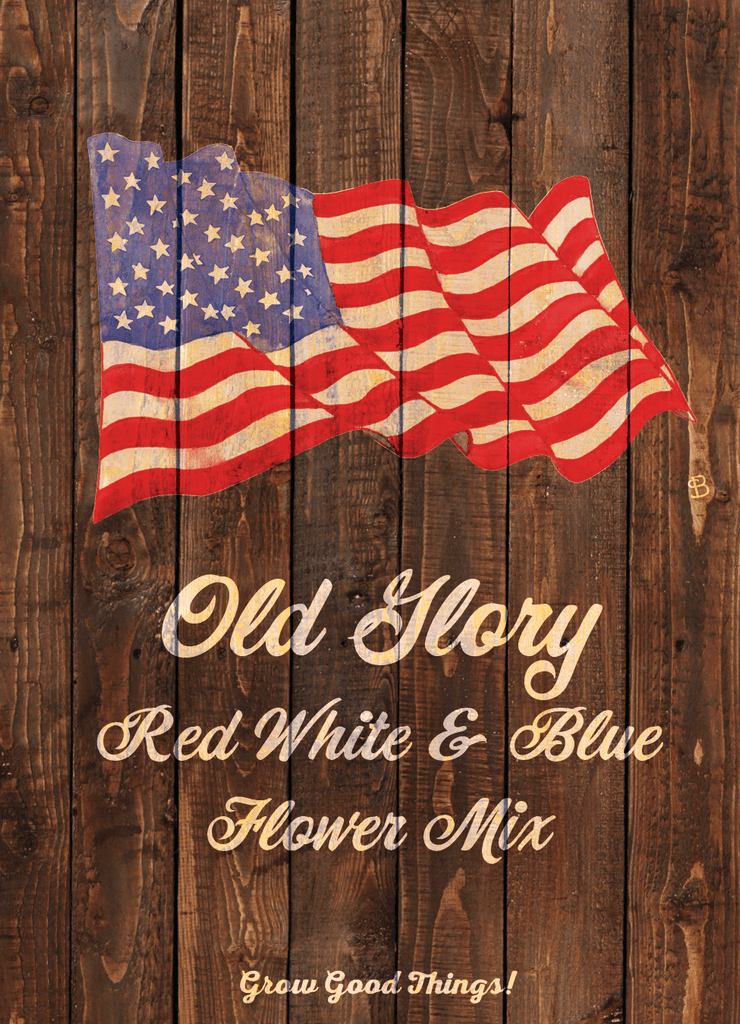 Old Glory Red White & Blue Flower Mix in 