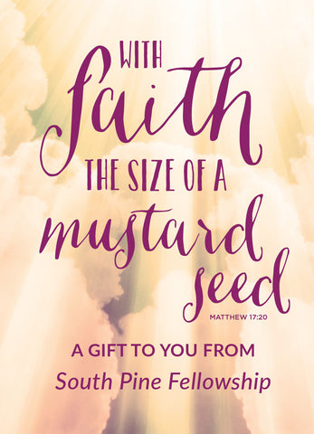 Custom Seed Packets - Religious Clouds Faith Mustard Seed Favor - Bentley Seeds