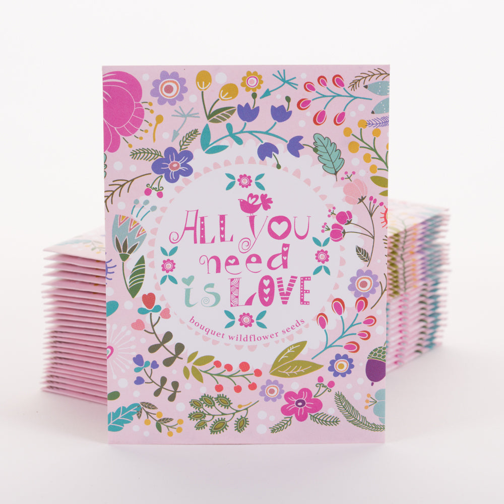 All You Need is Love (Fun)- Wildflower Seed Packets | Bentley Seeds