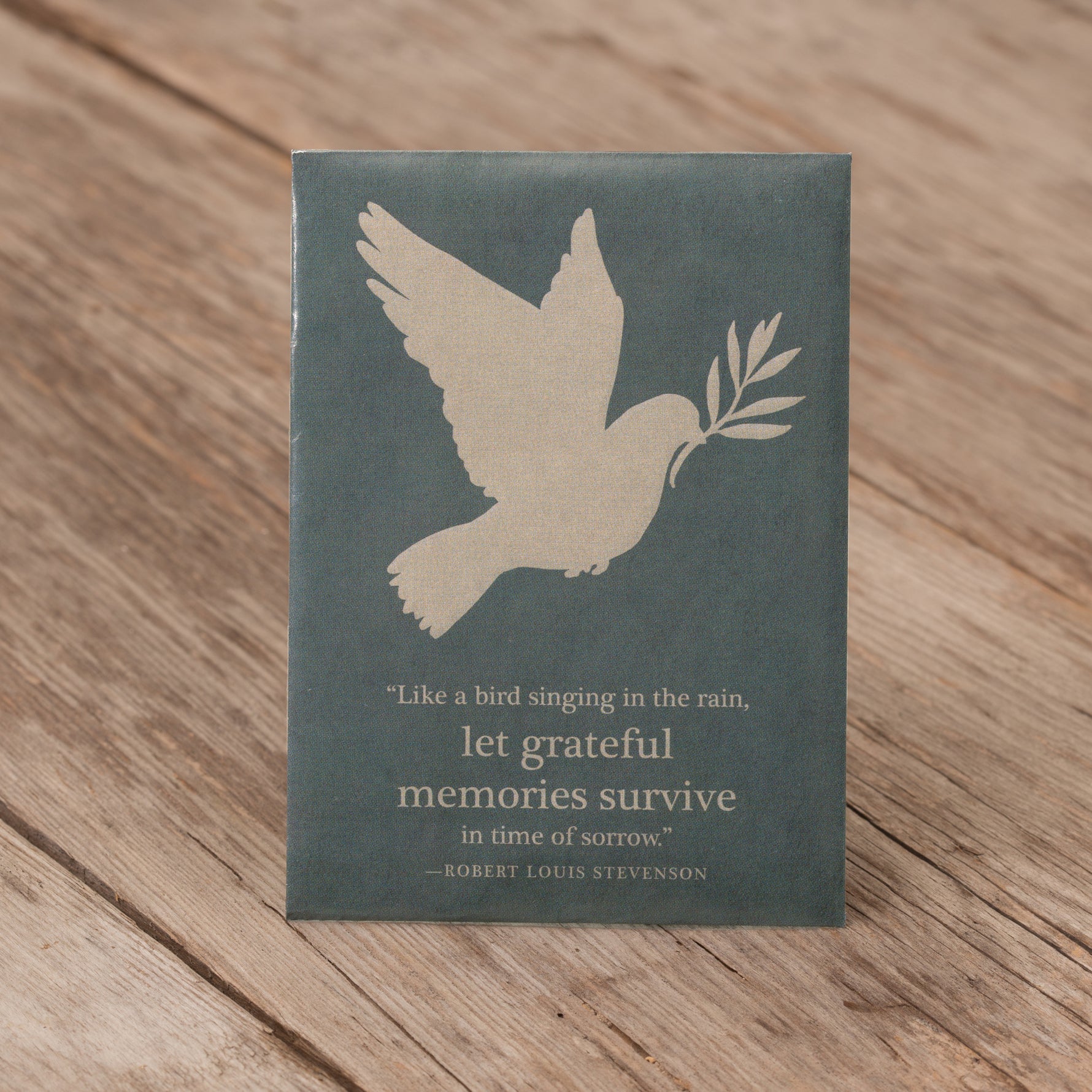 plant these seeds in loving memory Grateful Memories - Bird and Butterfly Wildflower Mix Seed Packets