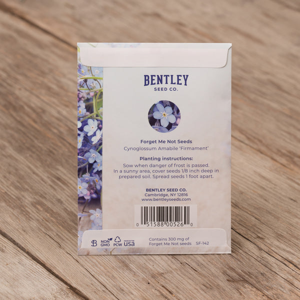 Bentley Seed Co. | Seeds of Remembrance | Pre Filled Non-GMO, Non-Coated  Forget Me Not Seeds Packets | Perfect Memorial Service Giveaways and