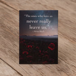 Remembrance "The Ones Who Love Us Never really leave us." Poppies Seed Packet Favor - Bentley Seeds