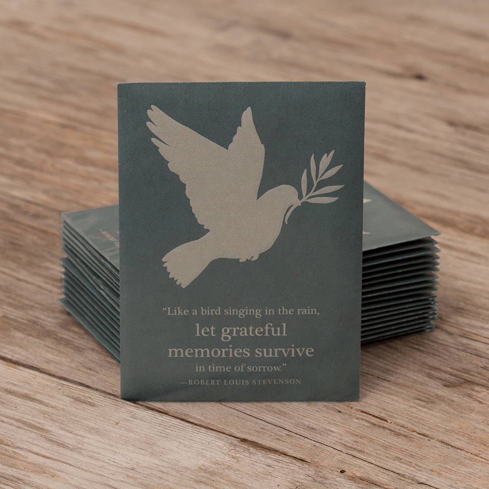 memory flower seeds Grateful Memories - Bird and Butterfly Wildflower Mix Seed Packets
