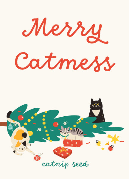 Custom Packet: Merry Catmess Catnip Seed Favor Gift Tag Seed Packets - Bentley Seeds