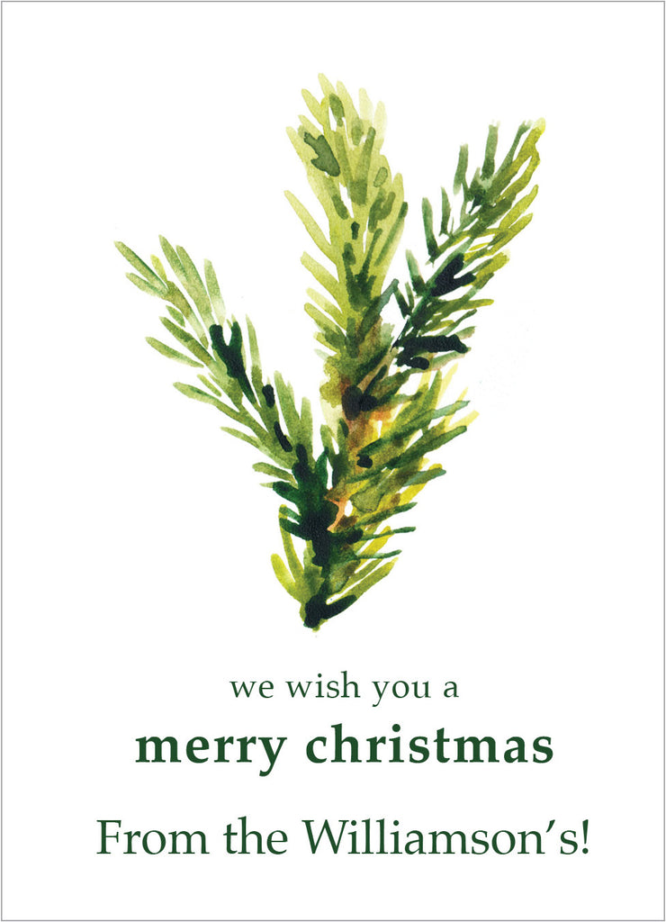 We wish you a merry Christmas custom Packet Front with Custom Copy