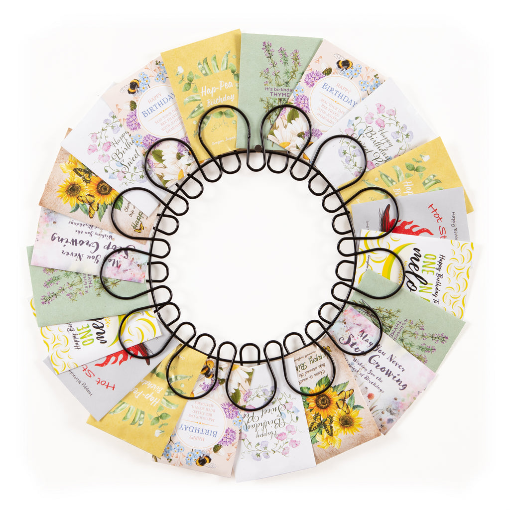 20 Piece Birthday Card Seed Packet Wreath