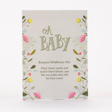 "Oh Baby - Baby Shower" Light Gray Bouquet Flower Seed Favor - Bentley Seeds