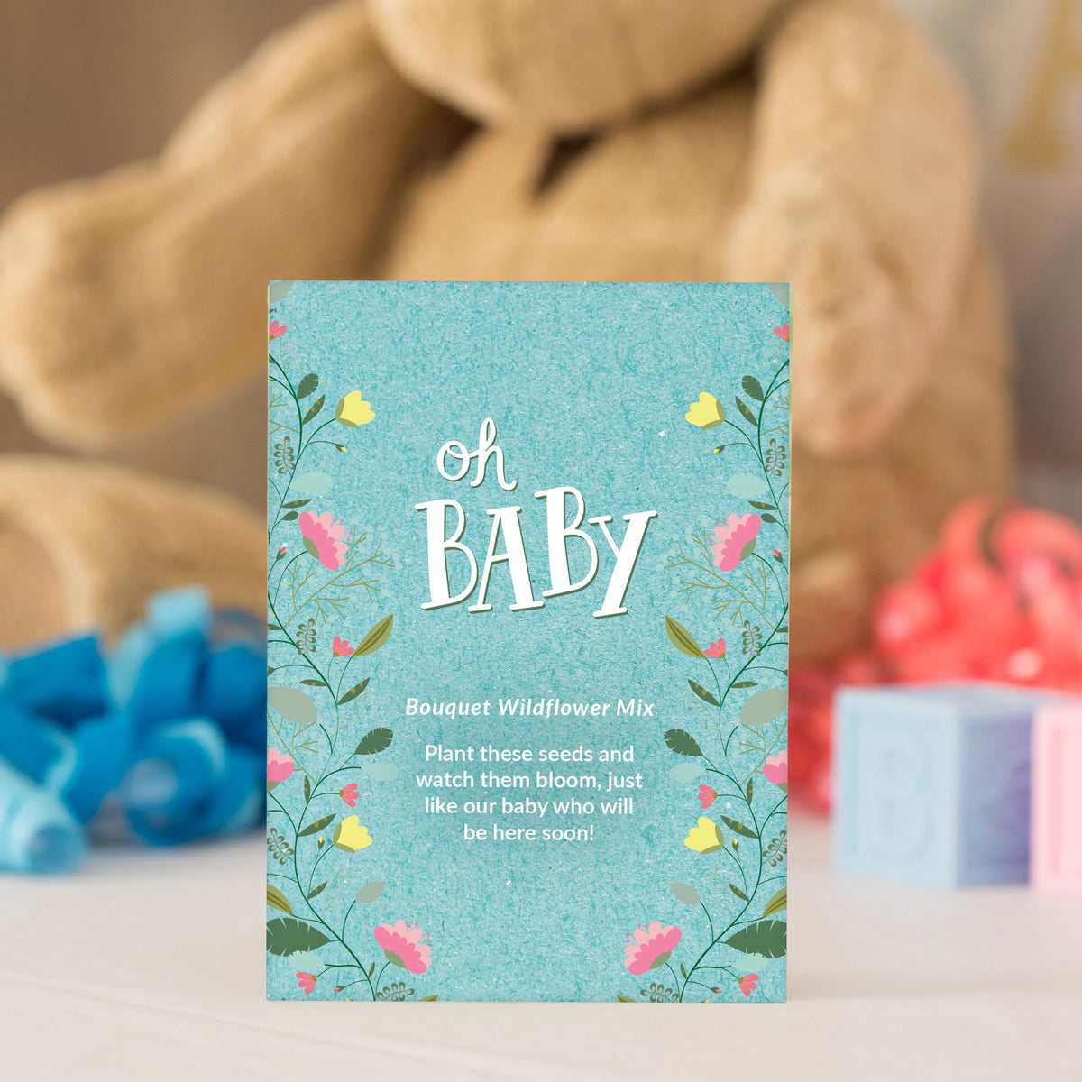 Oh Baby Baby Shower Blue garden seeds