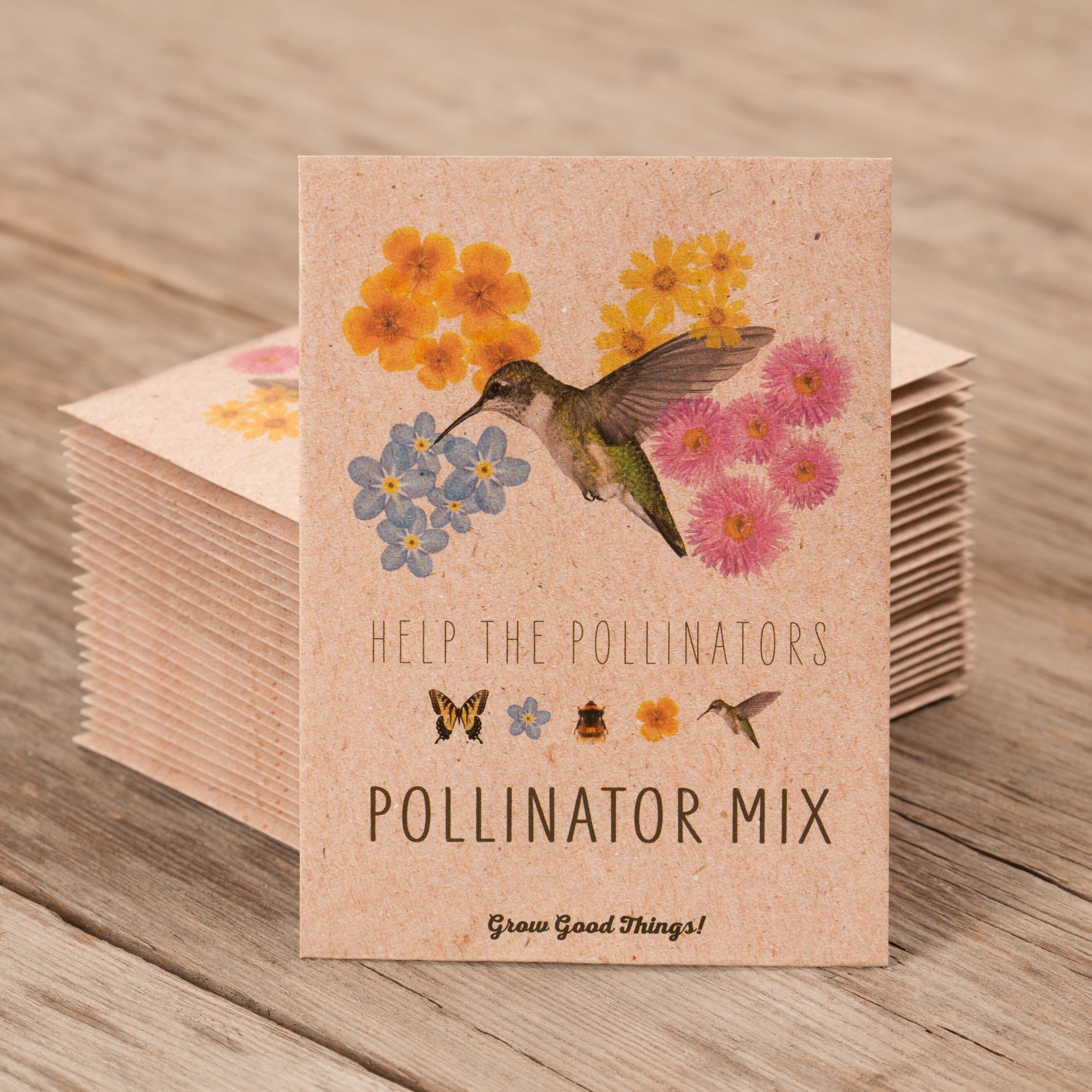 hummingbird garden seeds Pollinator Hummingbird - Wildflower Mix Seed Packets