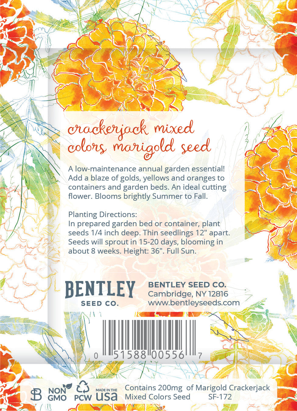 Marigolds for Mom Mother's Day - Marigold Seed Packets