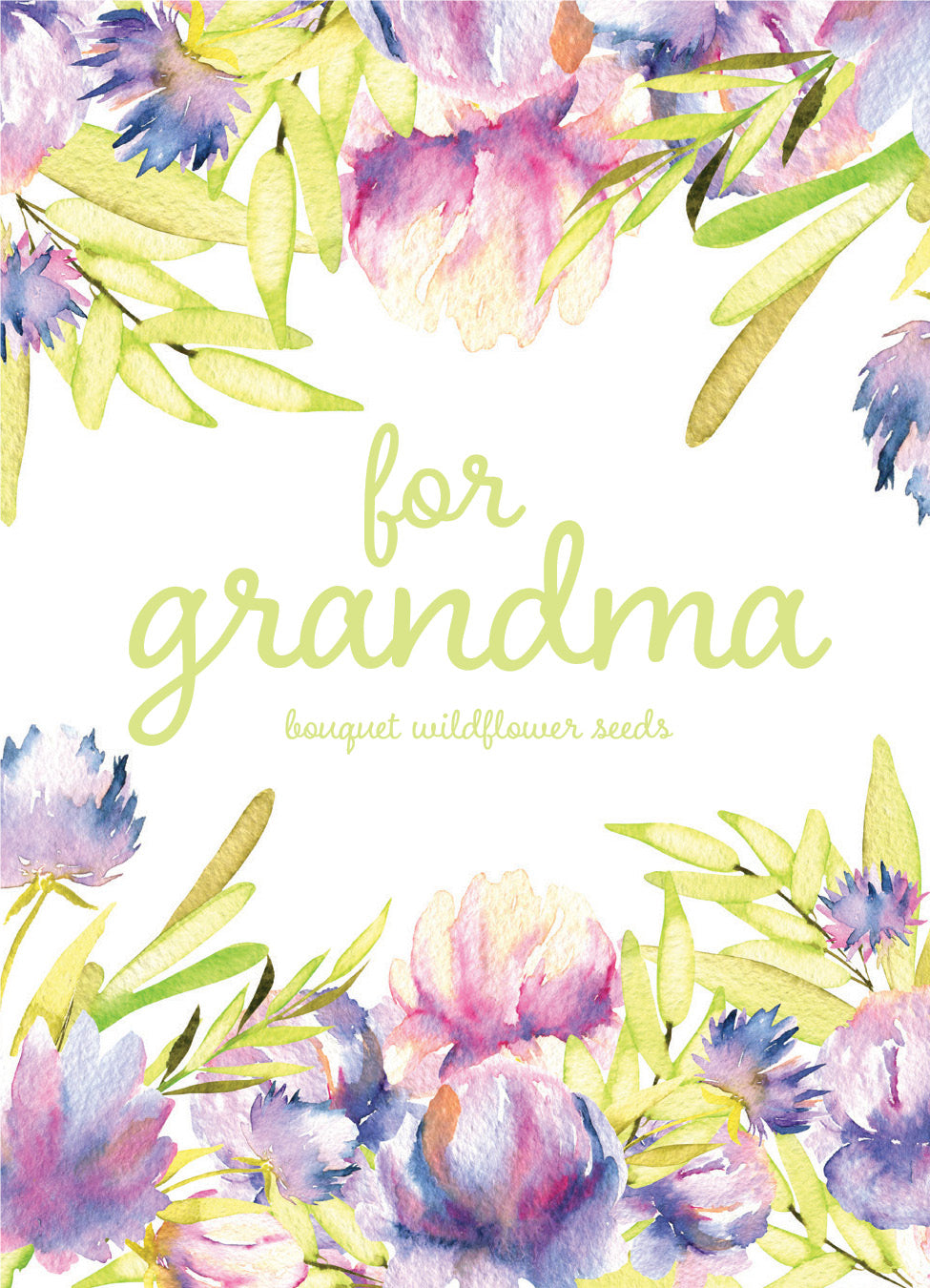 For Grandma seed packet