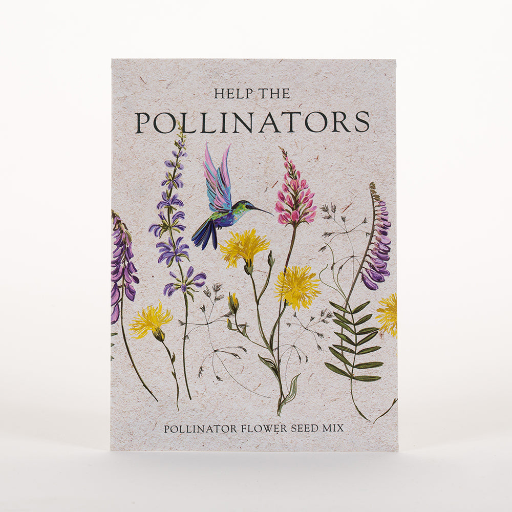 Help Pollinators Kraft Hummingbird seed packet