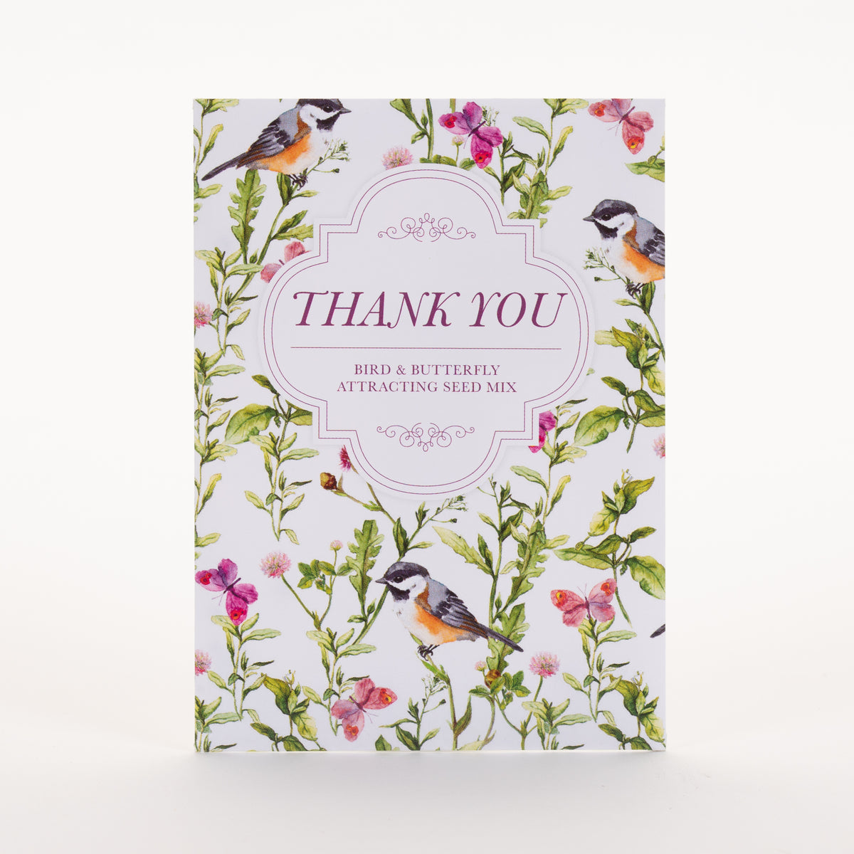 Thank You - Bird Butterfly Mix Seed Packets - Bentley Seeds