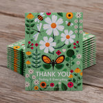 250 Piece Thank You Favor Seed Packet Retail POS Corrugated Display flower seeds