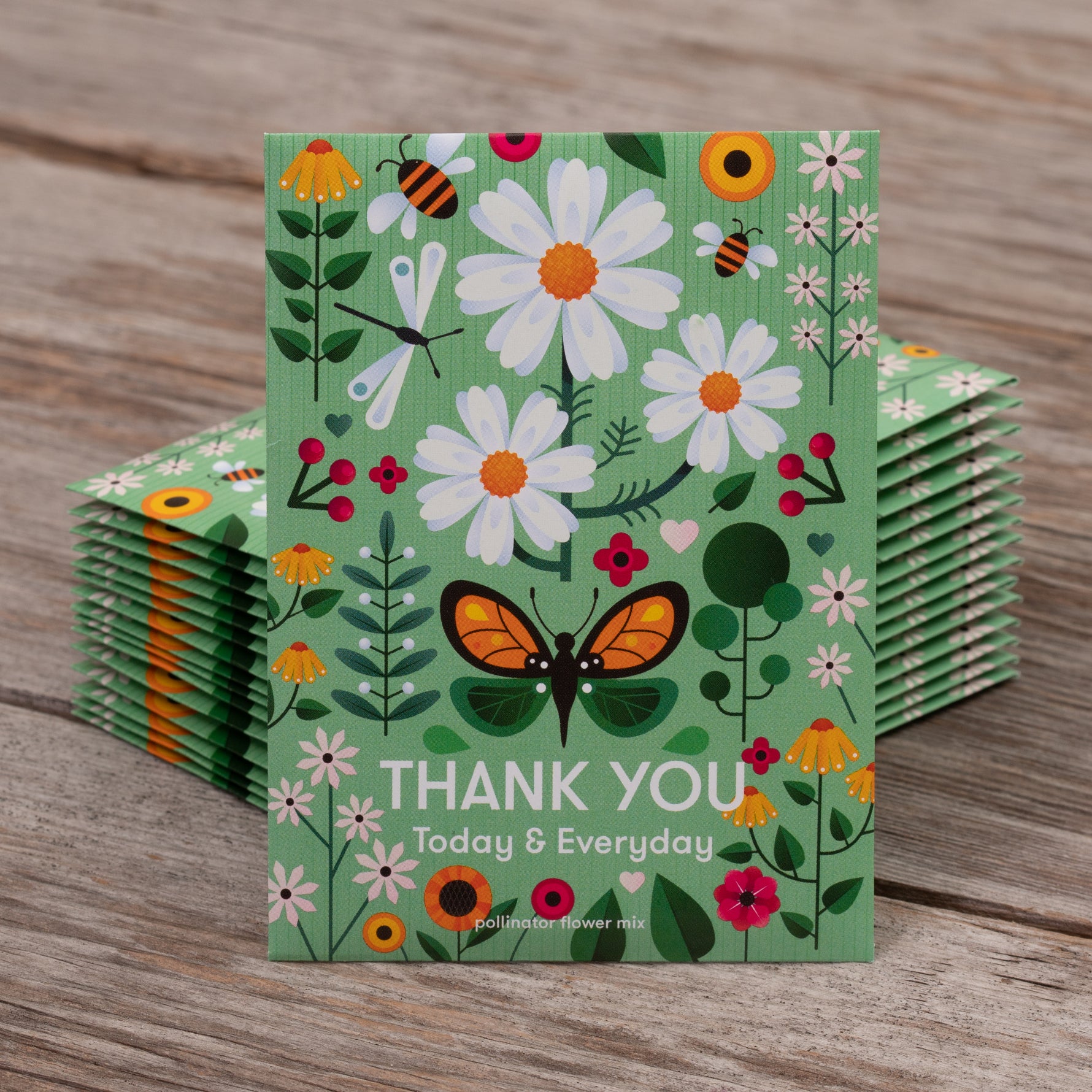 250 Piece Thank You Favor Seed Packet Retail POS Corrugated Display flower seeds